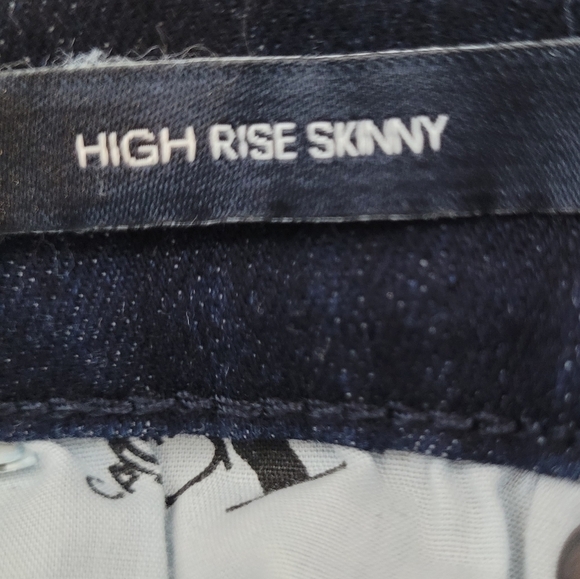 Calvin Klein Womens High Rise Skinny Jean Dark Indigo Blue - Size 6 / 28 - Picture 10 of 12